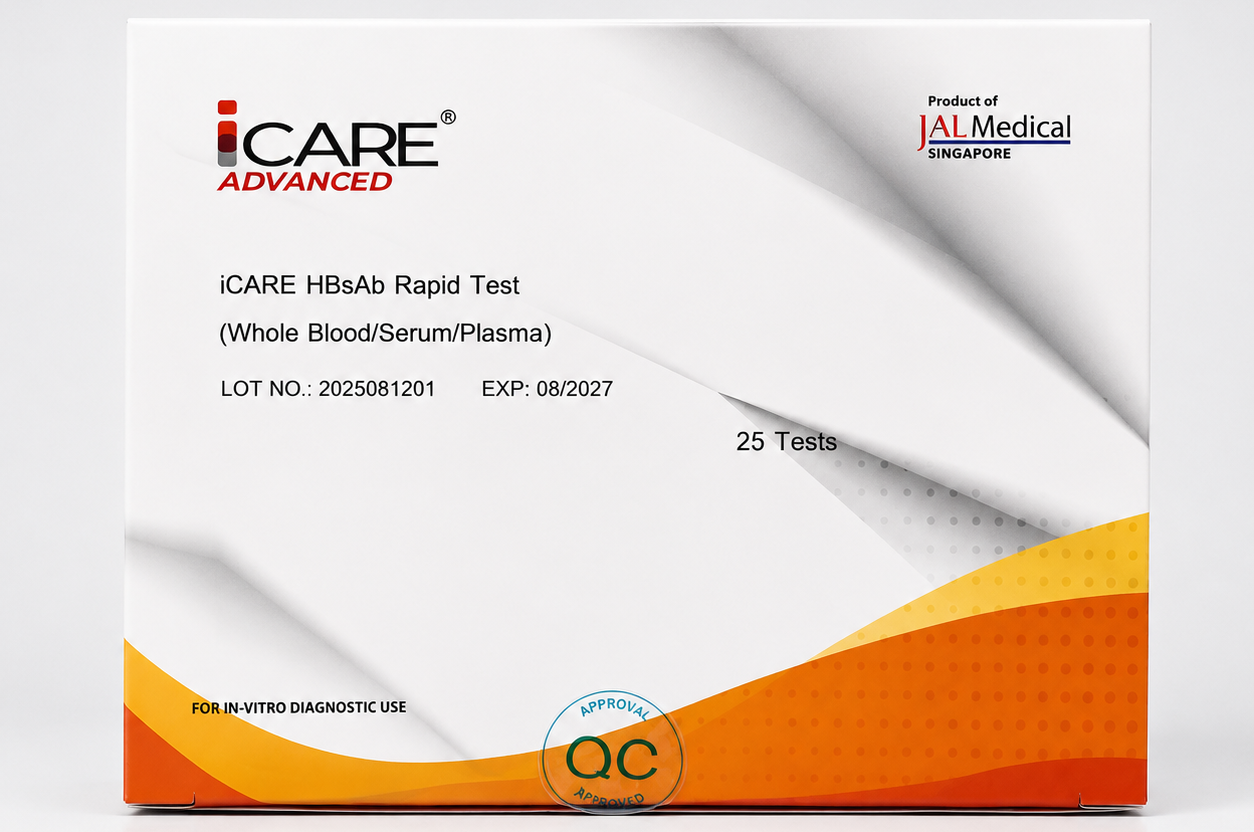 iCARE HBsAb (Hepatitis B Surface Antibody) Rapid Screen Test Kit