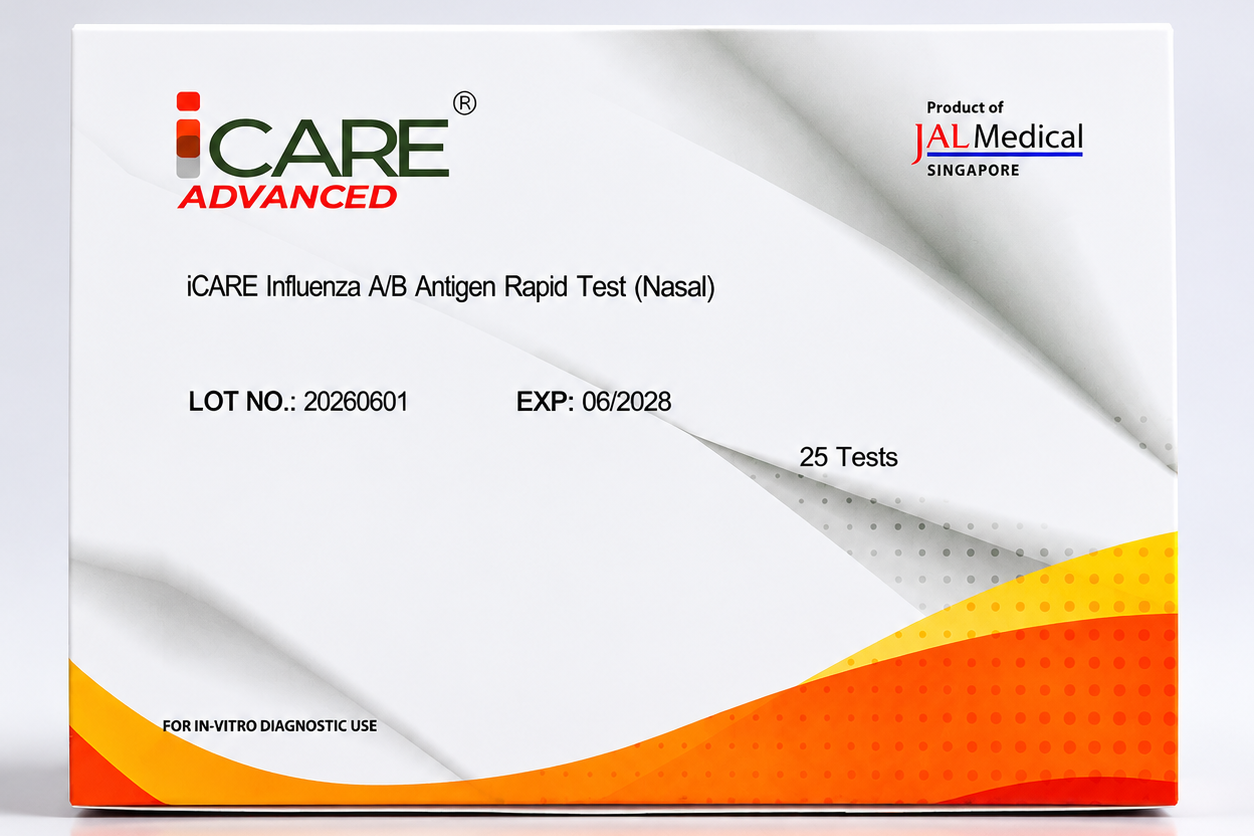 iCARE Influenza A&B (Cassette 4mm) Rapid Screen Test Kit